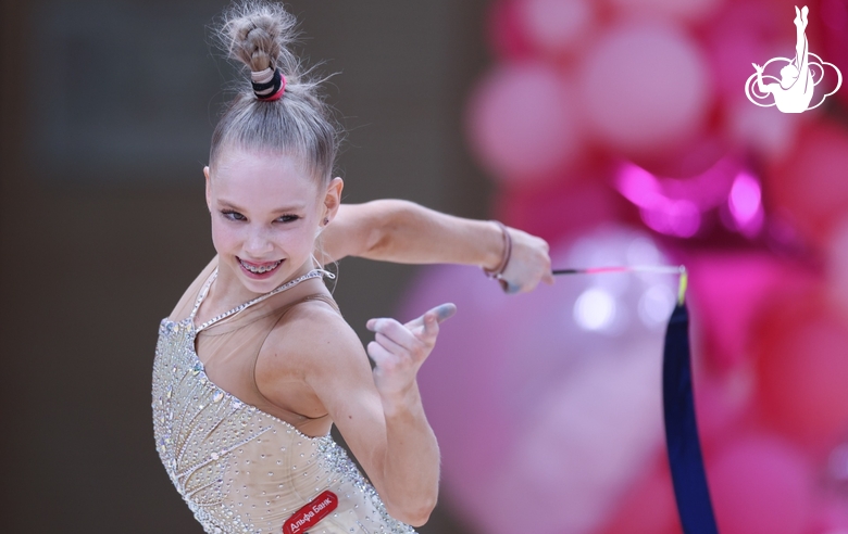 Ева Кононова во время контрольной тренировки перед чемпионатом Европы