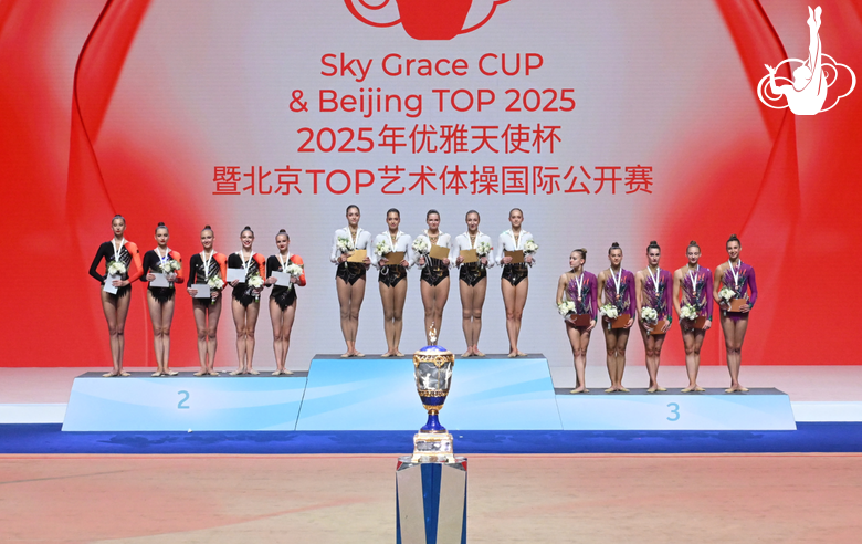 Результаты групповых упражнений среди сениорок на международном турнире «Кубок "Небесная грация"» и Beijing Top Open — 2025