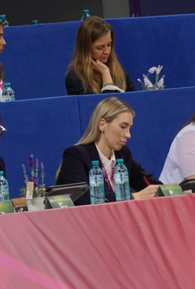 Olga Frolova and Olga Minigalina are on the judging panel for the Sofia World Cup stage