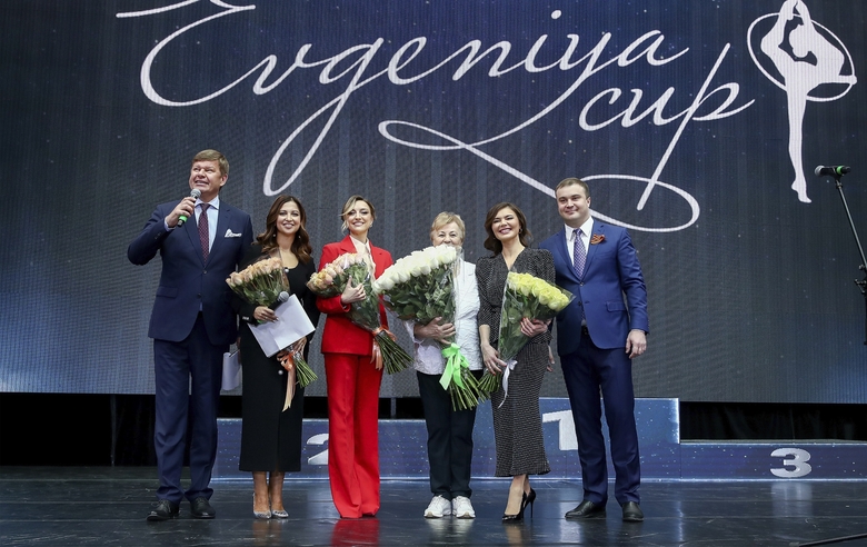 Honored guests and presenters at the EVGENIYA CUP tournament in Omsk