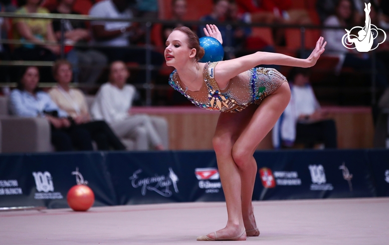 Alina Protasova (Russia) during the ball exercise