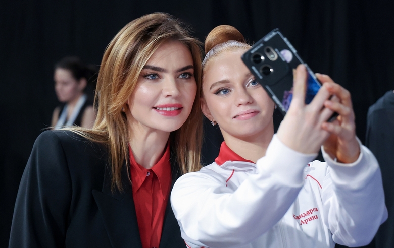 28 февраля 2026 года. Олимпийская чемпионка Алина Кабаева на чемпионате России в Москве