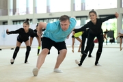 Gymnasts' dance classes under the guidance of Dmitry Stepanchikov