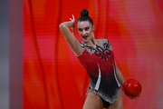 Alina Harnasko during the ball exercise