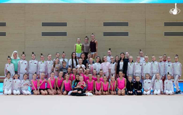 September 28, 2026. Olympic champion Alina Kabaeva, Evelina Tandalova, Ksenia Savinova, Yana Zaikina, and gymnasts and coaches from Belgorod and Bryansk
