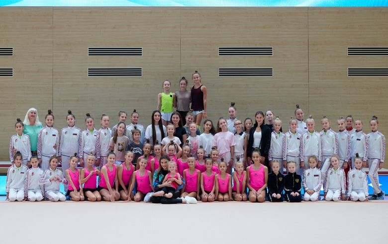 September 28, 2026. Olympic champion Alina Kabaeva, Evelina Tandalova, Ksenia Savinova, Yana Zaikina, and gymnasts and coaches from Belgorod and Bryansk