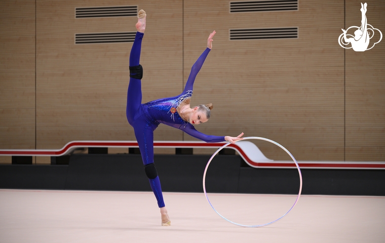 Александра Борисова во время контрольной тренировки в преддверии чемпионата России