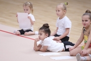 Young gymnasts during Academy selection