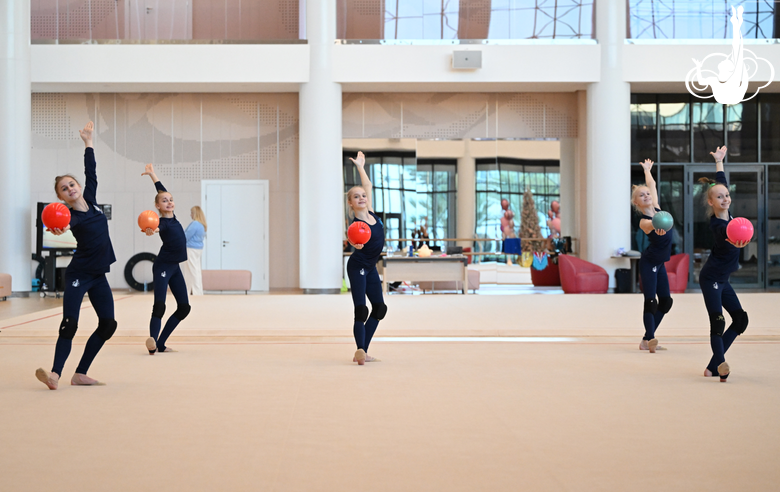 The Academy group gymnasts began to prepare programs with new apparatuses