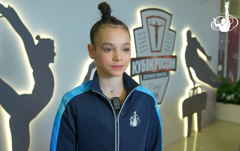 Academy gymnast Diana Kotlovskaya performed at the opening of the Russian Artistic Gymnastics Cup