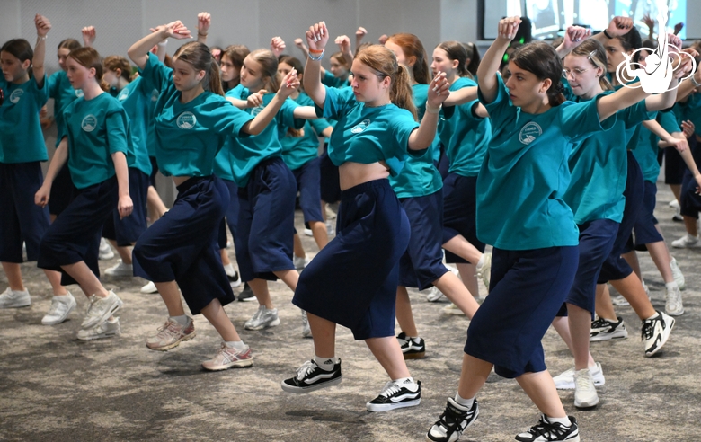 Alla Dukhova's TODES dance studio dancers at the Martial Arts Academy