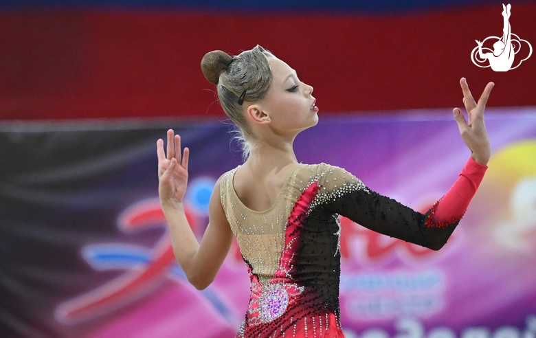 Gymnast  during an exercise without an object