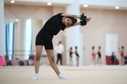 Gymnast Avani Nitesh Kadam during training at the Academy