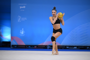 Milena Schenyatskaya during podium training