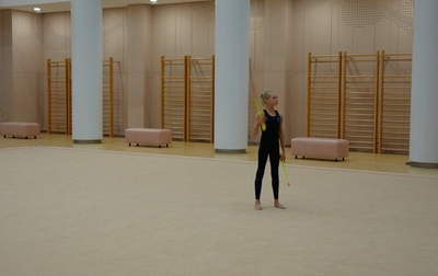 Отработка сложных элементов с олимпийской чемпионкой