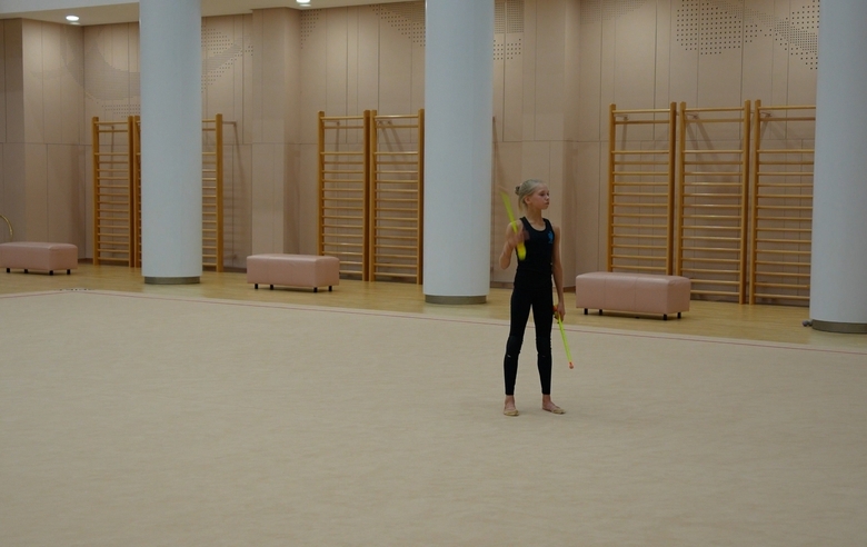 Отработка сложных элементов с олимпийской чемпионкой