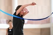 Choreographer Irina Zenovka during the training session in the Academy