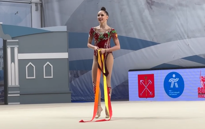 Mariia Borisova's unique ribbon routine at the St. Petersburg Championship