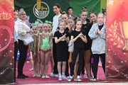 Gymnasts before performance at the during opening ceremony