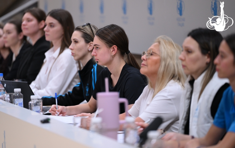 Судьи во время контрольной тренировки в преддверии чемпионата России