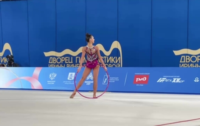 Champion exercise with a hoop by Mariia Borisova at the Alina Kabaeva Grand Prix Champions Cup