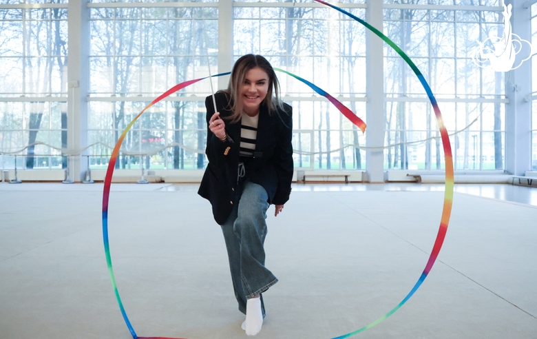 April 24, 2025. Olympic champion Alina Kabaeva in Novogorsk