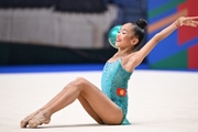 Asel Arapova during the ball exercise