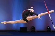 Ulyana Yanus during the ribbon exercise
