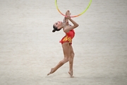 Ksenia Savinova during the hoop exercise