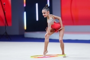 Ksenia Savinova during the hoop exercise