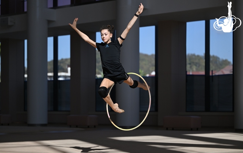 Ульяна Янус во время тренировки перед клубным чемпионатом мира AEON CUP