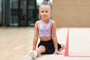 Young gymnast during the Academy selection process