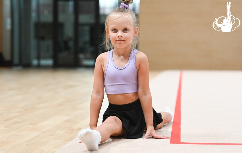 Young gymnast during the Academy selection process