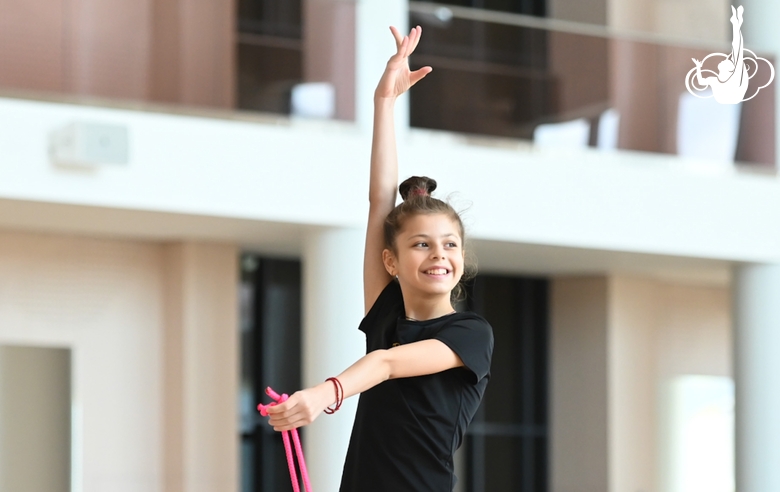 Karolina Tarasova during training