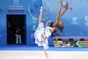 Арина Аверина во время церемонии открытия соревнований