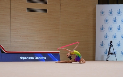 Polina Frolova's rope exercise at the interregional Sky Grace Cup tournament