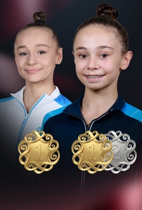 Гимнастки Академии завоевали медали в финалах с булавами и лентой на Aura Cup в Хорватии