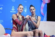 Alina Rechkina and Nicole Leuta after the performance