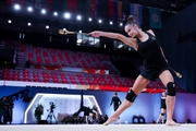 Milena Shchenyatskaya during floor testing