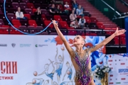 Elvira Belyaeva during the rope exercise