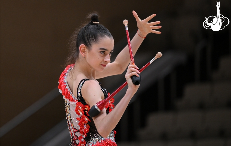 Анна Вакуленко во время контрольной тренировки перед вторым этапом «Кубка сильнейших»