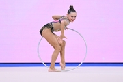 Sofia Ilteryakova during an exercise with a hoop