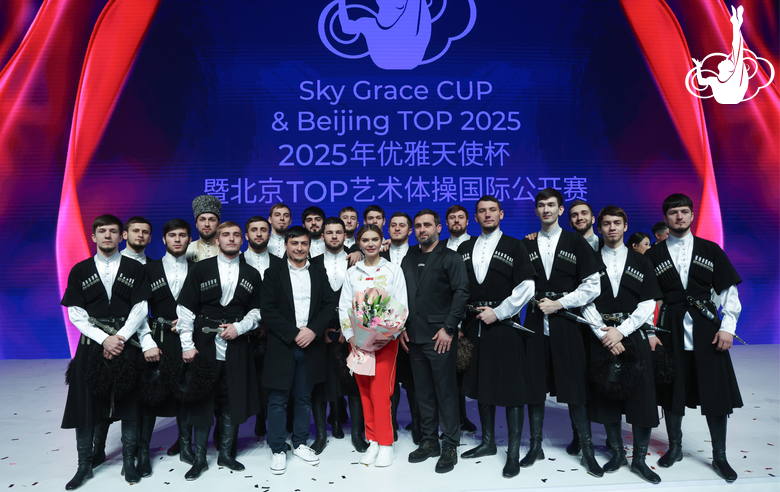 November 16, 2025.  Olympic champion Alina Kabaeva with the The Vainakh State Academic Dance Ensemble