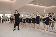 Yulia Kasenkova, senior teacher at the Vaganova Russian Ballet Academy conducts a master-class