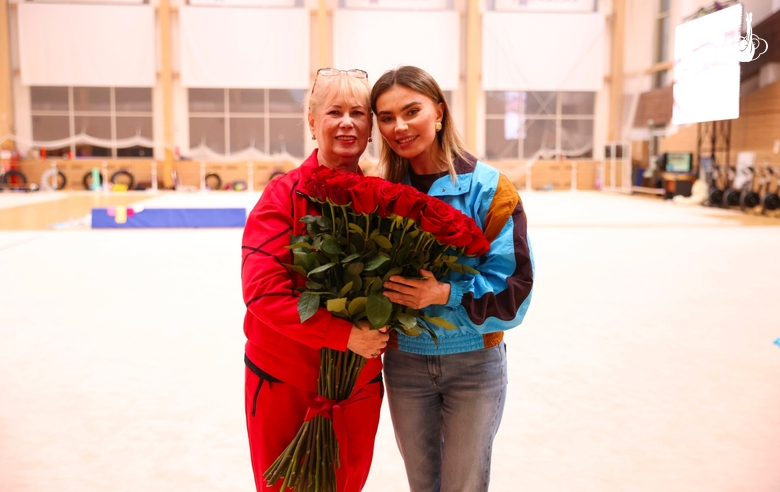 October 6, 2026. Olympic champion Alina Kabaeva with Honored Coach of Russia Veronika Shatkova