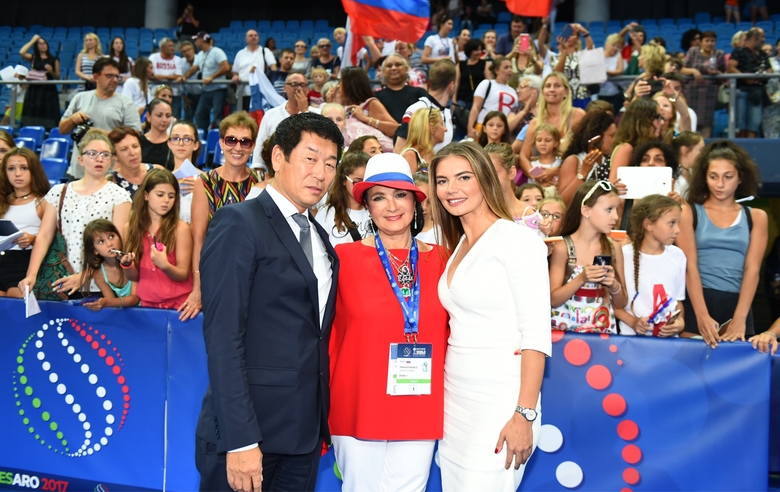 September 1, 2017. Morinari Watanabe, Irina Viner and Alina Kabaeva