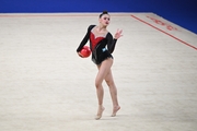 Daniela Gonzalez during the ball exercise