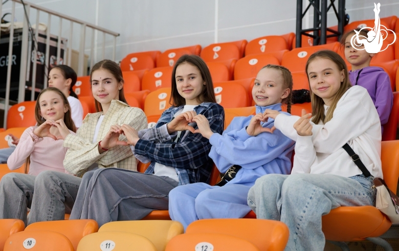 Academy gymnasts attended the final day of the Russian Gymnastics Cup