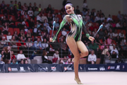 Isabella Rojas (Cuba) during a clubs routine at EVGENIYA CUP