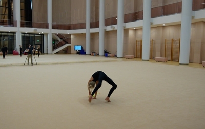 Тренировка Евы Кононовой с олимпийской чемпионкой Алиной Кабаевой